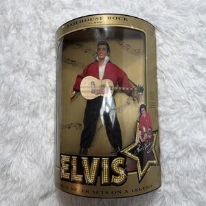Vintage 1993 ELVIS PRESLEY Jailhouse Rock 45 RPM Collectible Figure Doll Rare!!